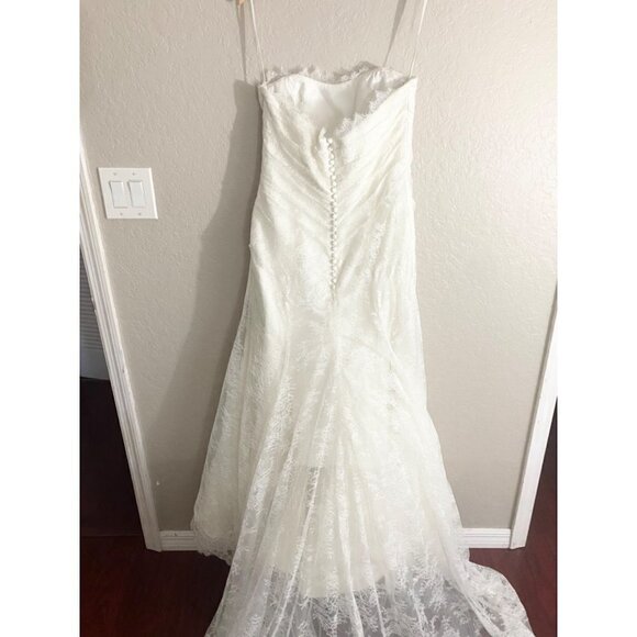 Augusta Jones Women's Jayma Strapless Lace Wedding Dress - 14 - Picture 5 of 17